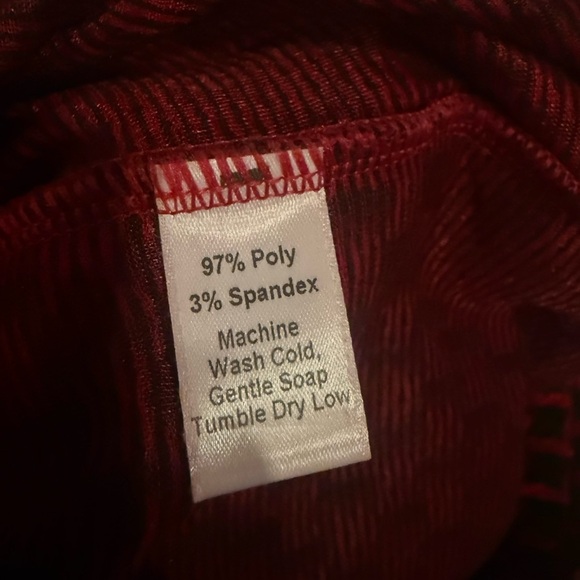 Lesley Evers Textured Geo Print Pants Size L - Picture 4 of 4